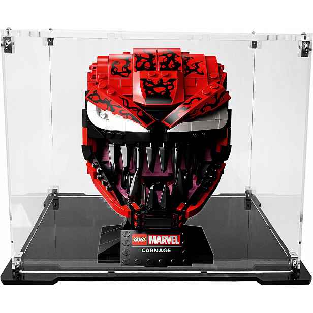 Vitrína s černou základnou pro sadu Lego 76199 Marvel Heroes Carnage