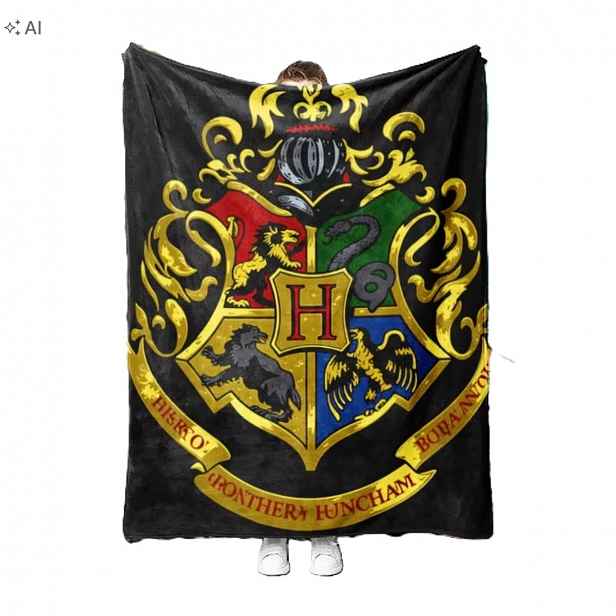 Deka Harry Potter Hogwarts Gryffindor Slitherin Ravenclaw 150 x 200 cm