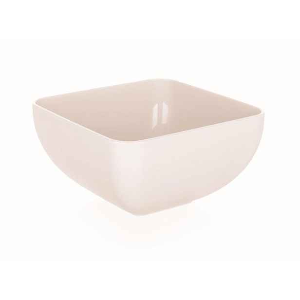 miska 0,5l, 11x11x 6,3cm,AMIENS, čtv.,krém.plast