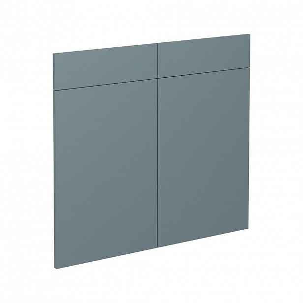 Vicco KUCHYŇSKÁ DVÍŘKA R-Line Modrošedá 79.2 x 70.8 cm nábytková čela pro spodní skříňku se zásuvkami