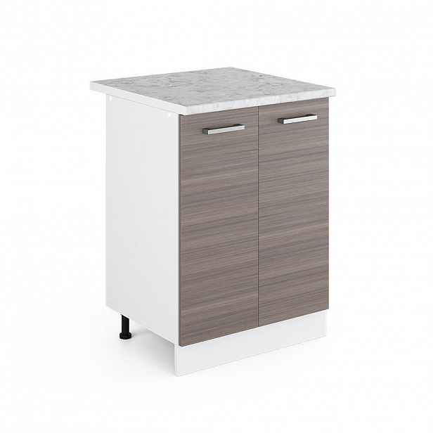 Vicco UNIVERZÁLNÍ ZÁKLADNÍ JEDNOTKA R-Line Šedá 60 cm s dvířky, s pracovní deskou