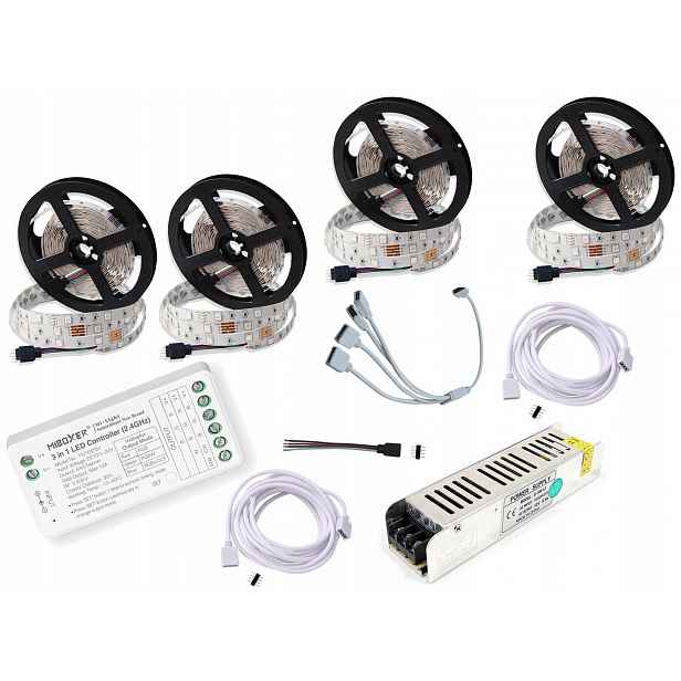 Zónový Set pro FUT037 Mi-Light Led 20 m Rgb Bílá Páska 5050