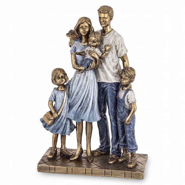 Figura rodina táta maminka dítě dekorace symbol lásky jako dárek 3+2