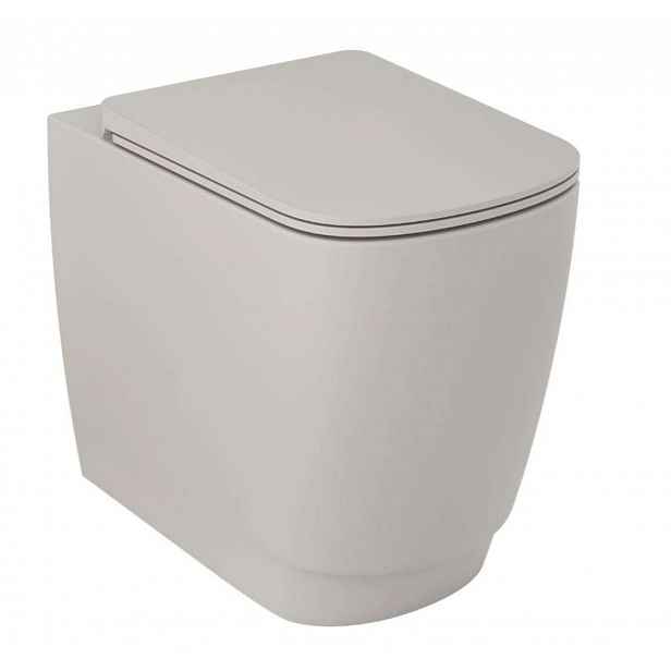 Kludi Resa S - Stojící WC, vario odpad, Rimless, Spiralflush, matná písečně šedá 27WCB03O2