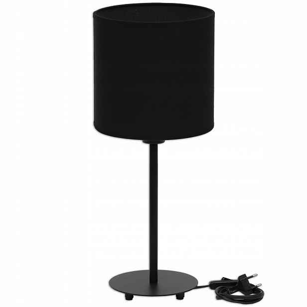 Moderní stolní lampa Noční Led Loft Abažur Černá 20 cm lampa