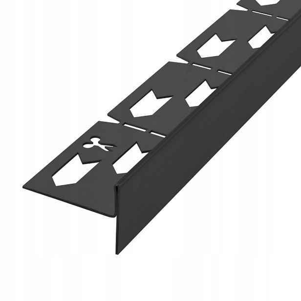 Montážní lišta levá, 120 cm, černá (REA-K3200) /ka/.