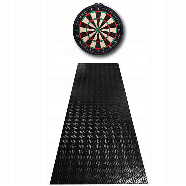 Ochranná Podložka Na Šipky Podlahy Dart Oche Koberec Černá 60x240 cm