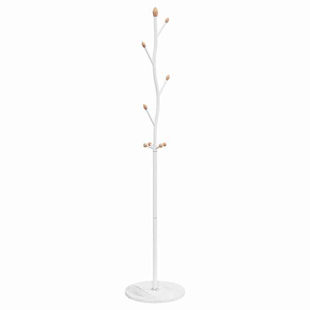 vidaXL Stojan na kabáty bílý 177 cm práškově lakované železo