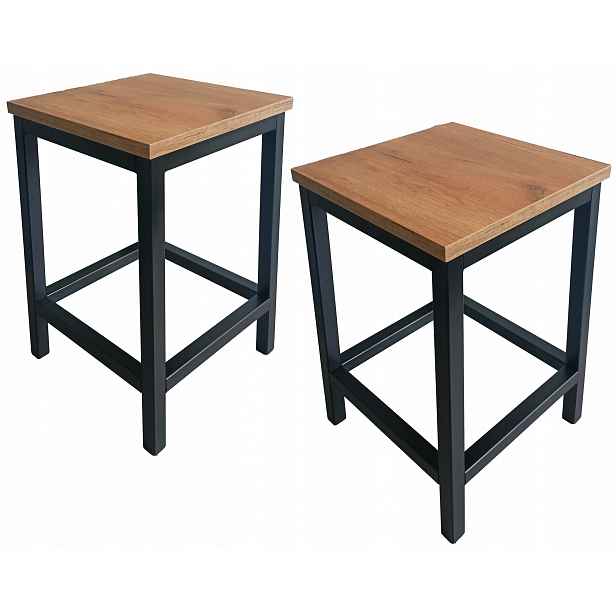 Kovová Kuchyňská Stolička Loft 47 CM Polská Výroba Profil 25X25 CM