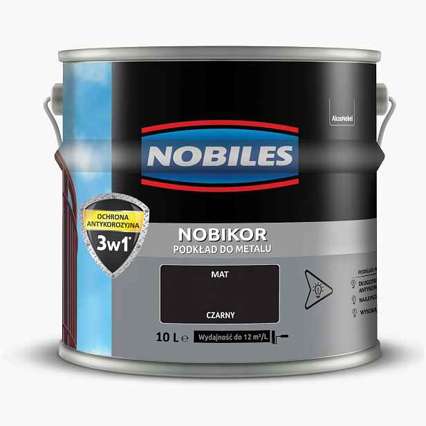 Nobiles Nobikor Antikorozní Podklad 10L Černý Mat