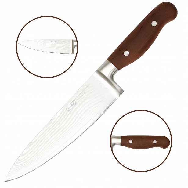 Nůž šéfkuchaře ocel damascénská nerezová VG-10 Ikea Briljera 20 cm