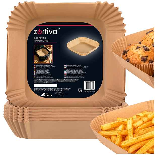 Organizér Air Fryer Papírové náplně do beztukové fritézy Sada 100 x