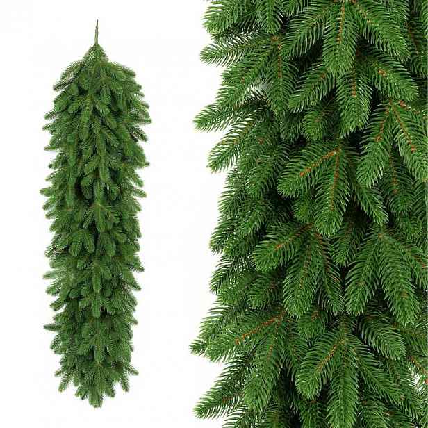 TEMU Smrková girlanda 3D 100% PE Vypadá velmi přirozeně 110 cm hustá