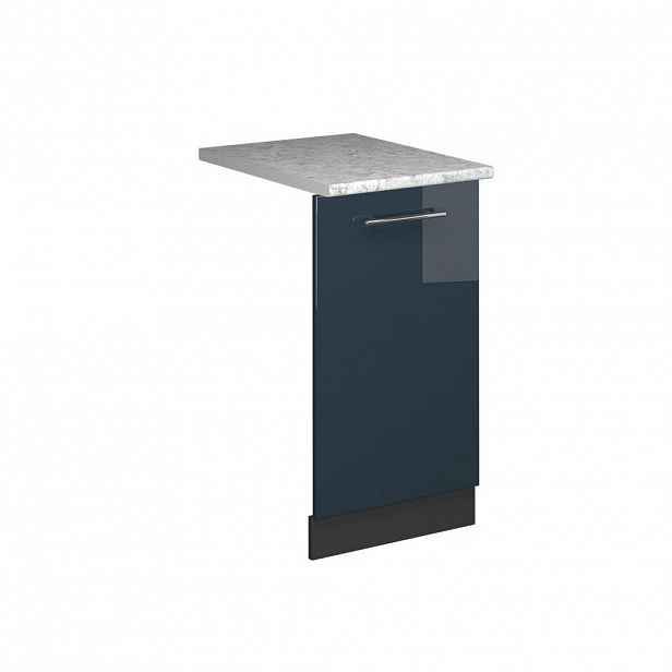 Vicco ČELNÍ PANEL MYČKY Fame-Line Tmavě modrá s vysokým leskem 45 cm s pracovní deskou