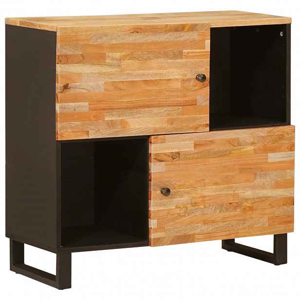 vidaXL Boční skříňka Hnědá 80 x 33 x 75 cm Masivní mangové dřevo