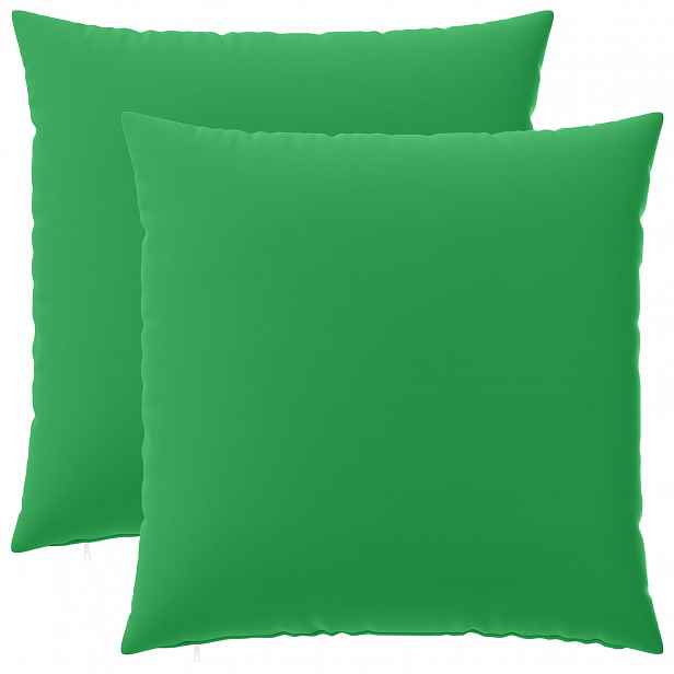 vidaXL Povlak na polštář 2 pcs HEERLEN Zelená 65 x 65 cm Polyester