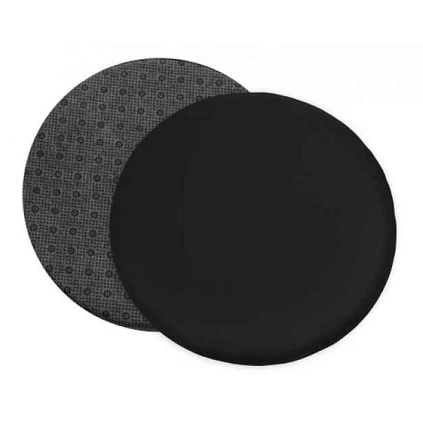 Podsedák na židle antracitový 38 cm, imitace kůže