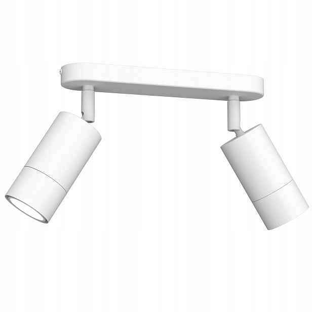Luminex Stropní lišta bílá matná 2xGU10 8W pohyblivé reflektory
