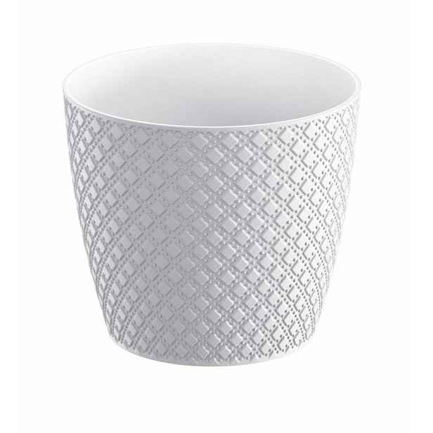 Prosperplast Květináč Orient bílý, varianta 25,8 cm