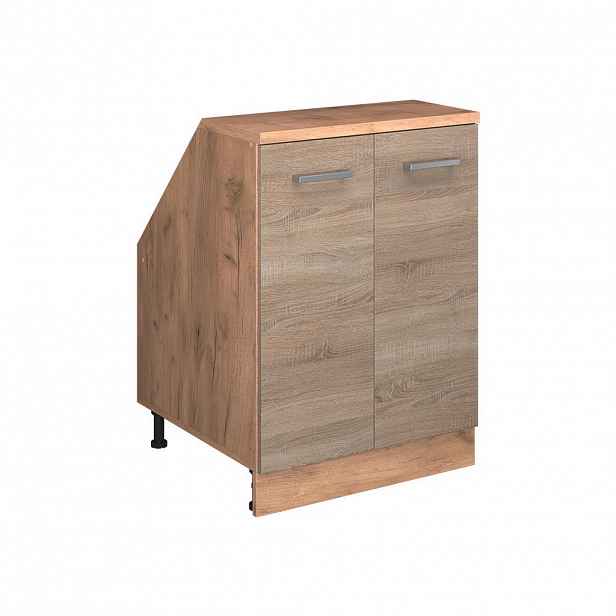 Vicco ŠIKMÁ SKŘÍŇ Rion Sonoma 60 x 81.6 cm se 2 dveřmi, korpus skříně hloubka 60 cm