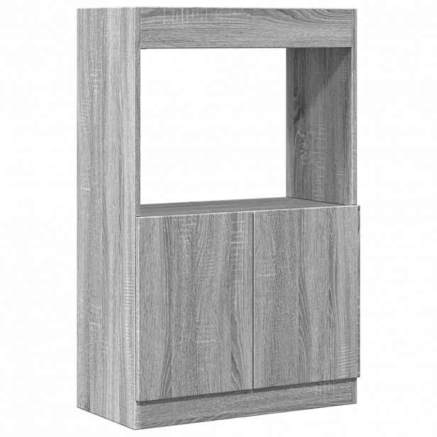 vidaXL Skříň highboard šedá sonoma 63 x 33 x 100 cm kompozitní dřevo