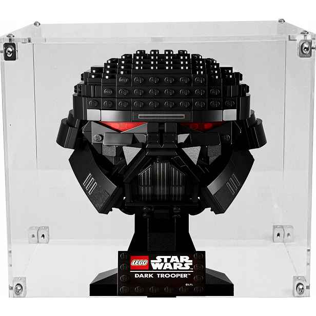 Vitrína Drewlandia pro stavebnici Lego 75343 Star Wars Helma temných stormtrooperů