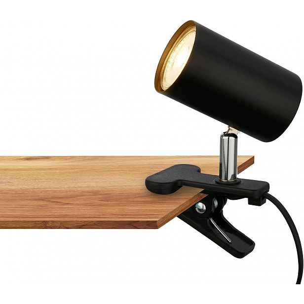 Led Otočná Stolní Lampa GU10 16,5 CM Černá, Flexibilní