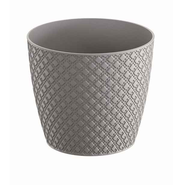 Prosperplast Květináč Orient šedý kámen, varianta 21,8 cm