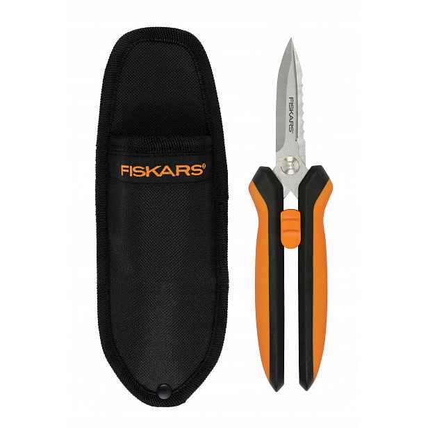 Fiskars Solid Nůžky zoubkované multifunkční pro drátěné šňůry