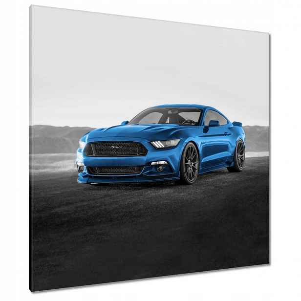 Obrazy 90x90 Modrý Ford Mustang