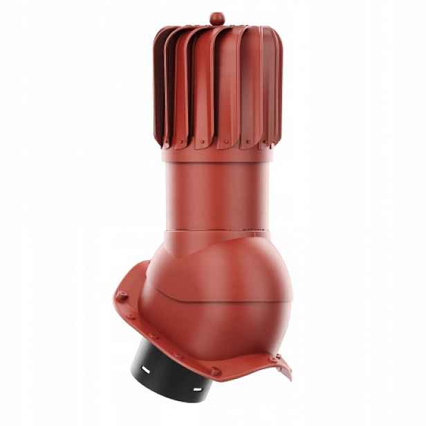 Rotační krb Rotoline pro plechovou střešní krytinu, profil X, 150 mm, červený