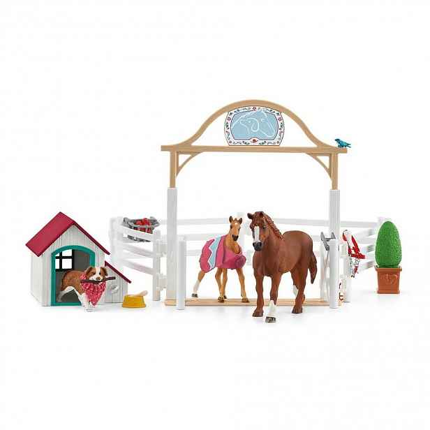 Schleich 42458 Hostující koně, Hannah s fenkou Ruby, 40 x 30 x 20 cm