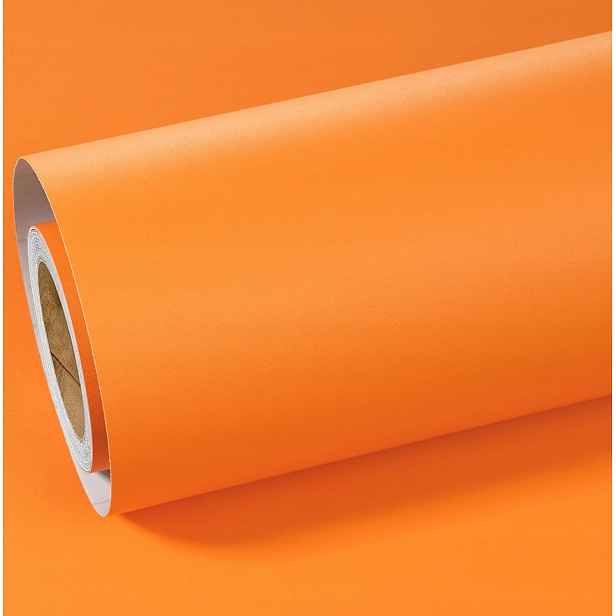 Tapeta na zeď Samolepicí Vinylová dýha 60 cm x 5 m Oranžová