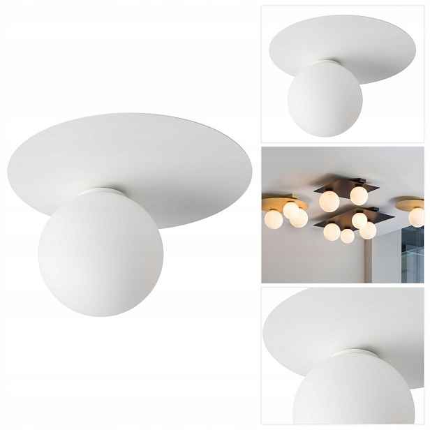 Bílá nástěnná lampa Argon moderní do předsíně s jemným světlem Sigma