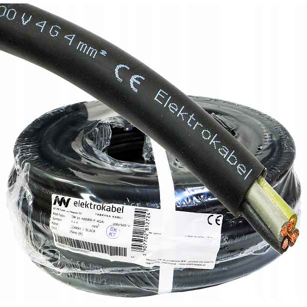 Kabel do dílny gumový silový Ow 4x4 25 m