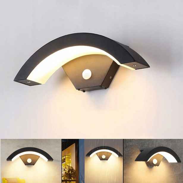 Led nástěnné svítidlo 18 W s pohybovým senzorem IP65 Snímač Dekorativní lampa 3000K