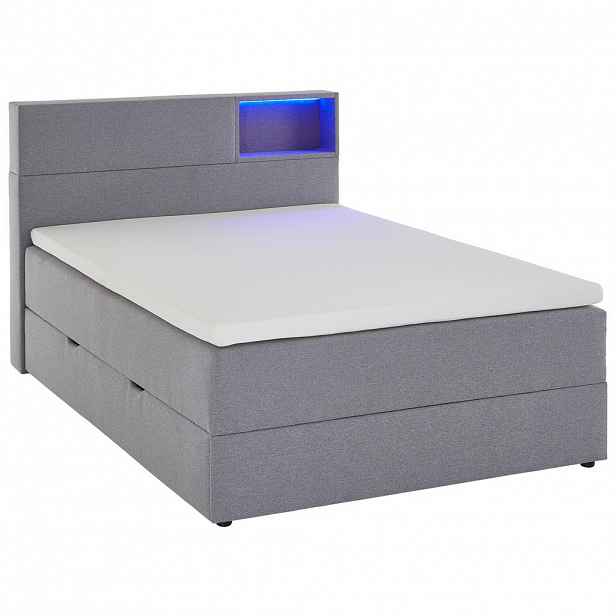 Xora POSTEL BOXSPRING, 140/200 cm, světle šedá