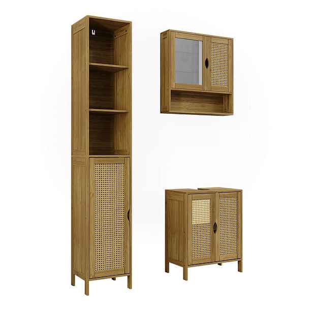 Vicco BADMÖBEL-SET Liora, Bambus, 3dílná