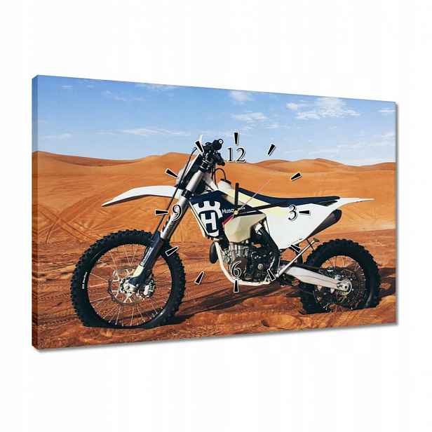 60x40 Motokrosové hodiny v poušti