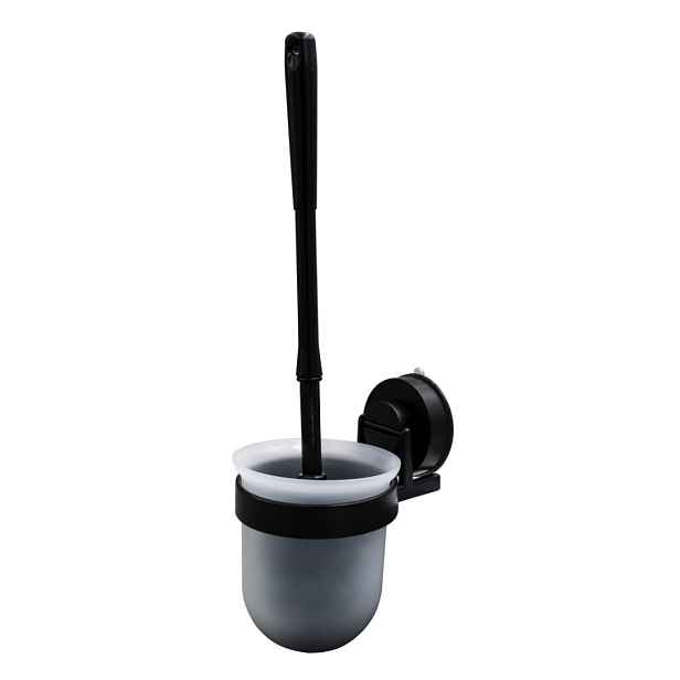 RIDDER VACUUM  - 12112110 Držák s WC štětkou a plastovým kelímkem – černá