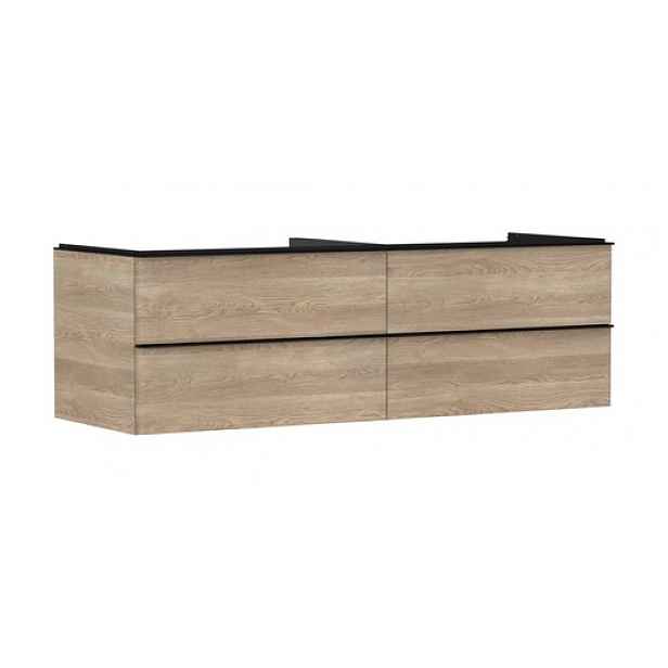 Skříňka pod umyvadlo pod desku Hansgrohe Xelu Q 156x49,5x55 cm přírodní dub 54092670