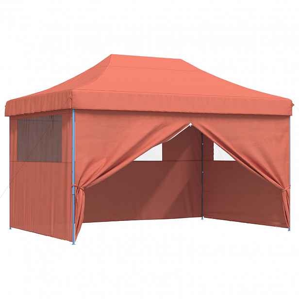 vidaXL Party Stan 292 x 440 x 315 cm Cihlová Oxford látka