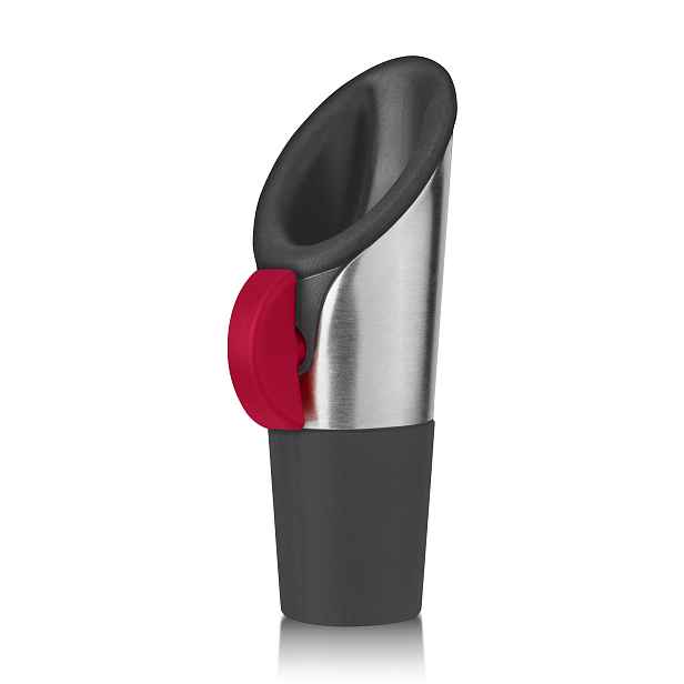 Innovine Nálevka a zátka na víno 2v1 Innovine, červená