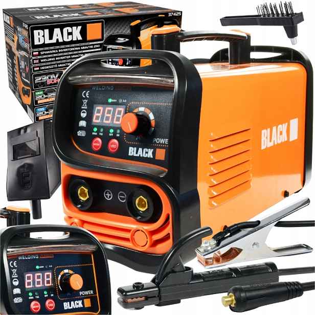 Invertorová Svářečka Igbt Mma Lift Tig 3V1 Červená Velká LCD Black 230 V