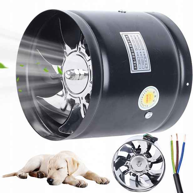 Kanálový Ventilátor 500 M³/h Domácí Koupelnový Odtahový, Výkonný, Tichý, 150 MM