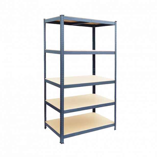 Relaxdays REGÁL Antracit těžkotonážní 5 polic 50 cm