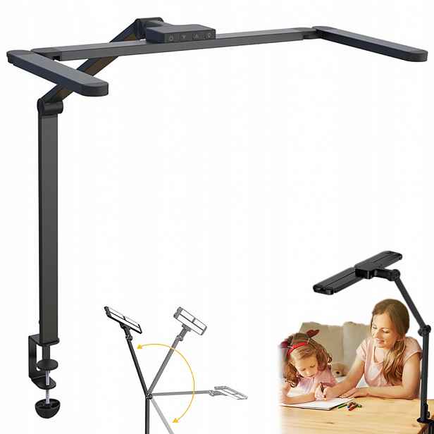 Led Kreslící lampa na stůl Bezstínová stolní lampa na pracovní desku +Dálkový Ovladač