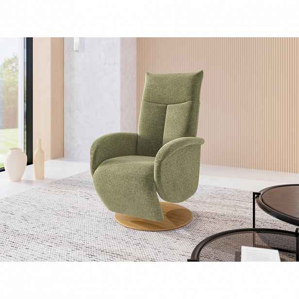 Sit & More RELAXAČNÍ KŘESLO, textil, světle zelená
