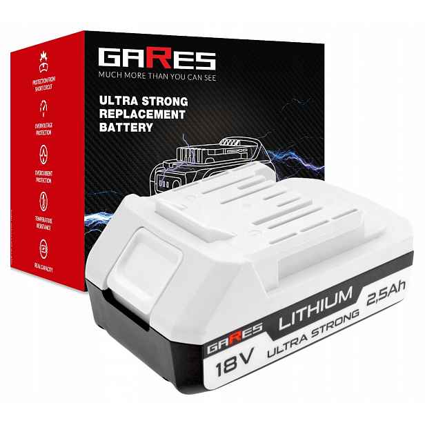 Akumulátor Gares pro Makita BL1811G BL1813G BL1815G 196367-3 18V 2,5Ah