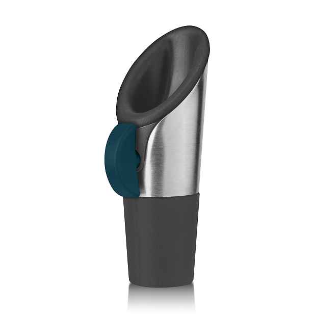 Innovine Nálevka a zátka na víno 2v1 Innovine, modrá